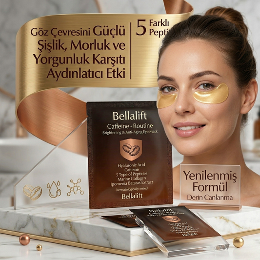 Caffeine Routine Göz Maskesi | Göz Altı Aydınlatıcı, Morluk, Torbalanma ve Yaşlanma Karşıtı