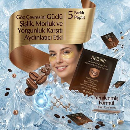 Caffeine Routine Göz Maskesi | Göz Altı Aydınlatıcı, Morluk, Torbalanma ve Yaşlanma Karşıtı