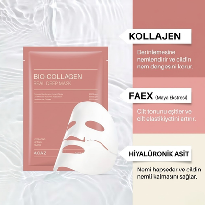Şeffaflaşan Maske Doğal Kolajen – Akne ve Kırışıklık Karşıtı