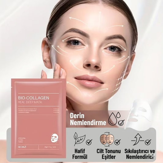 Şeffaflaşan Maske Doğal Kolajen – Akne ve Kırışıklık Karşıtı