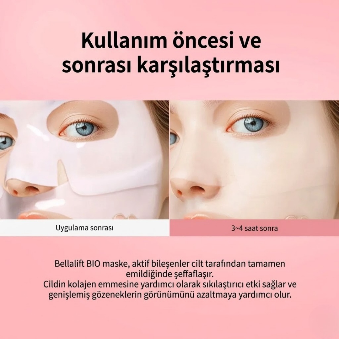 Şeffaflaşan Maske Doğal Kolajen – Akne ve Kırışıklık Karşıtı