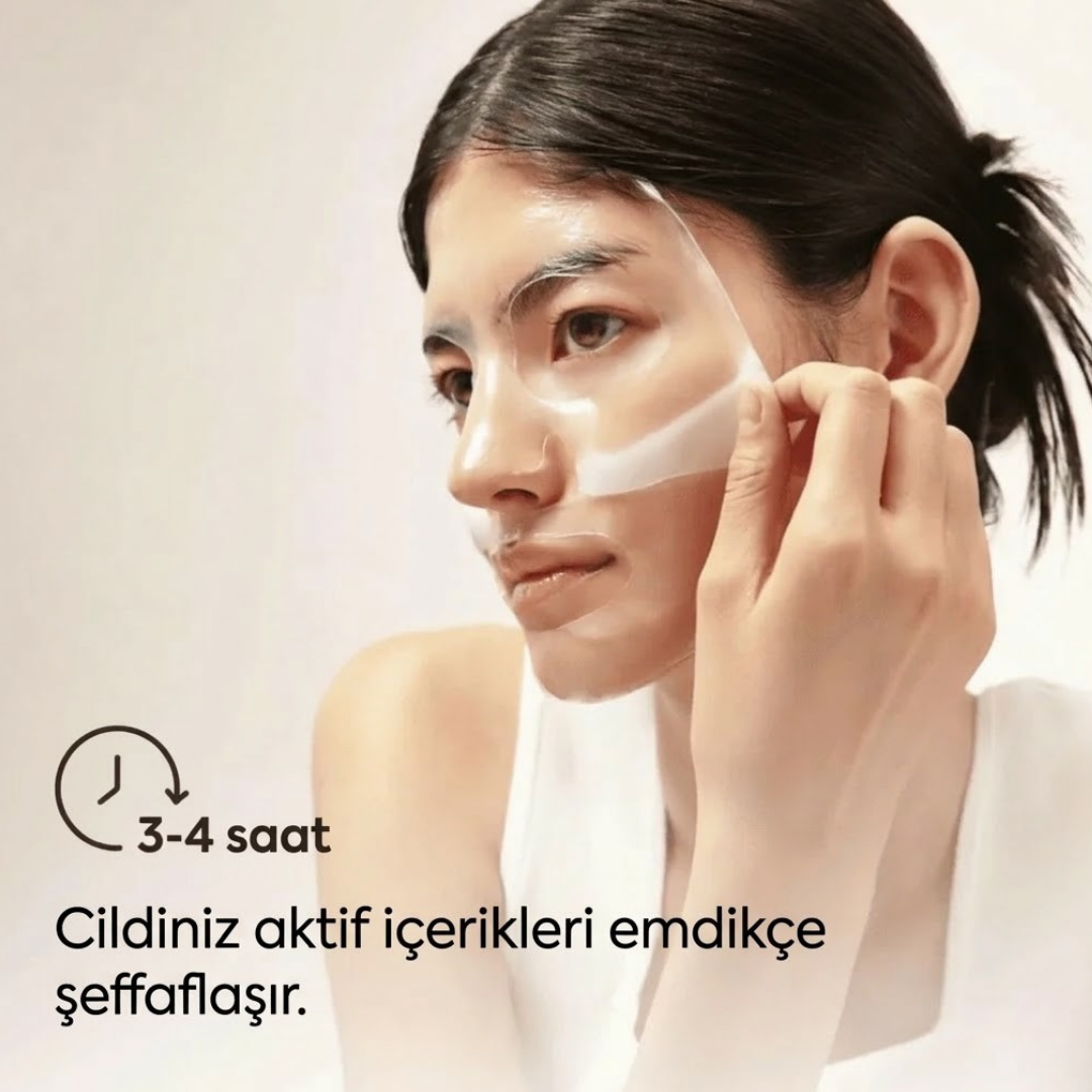 Şeffaflaşan Maske Doğal Kolajen – Akne ve Kırışıklık Karşıtı