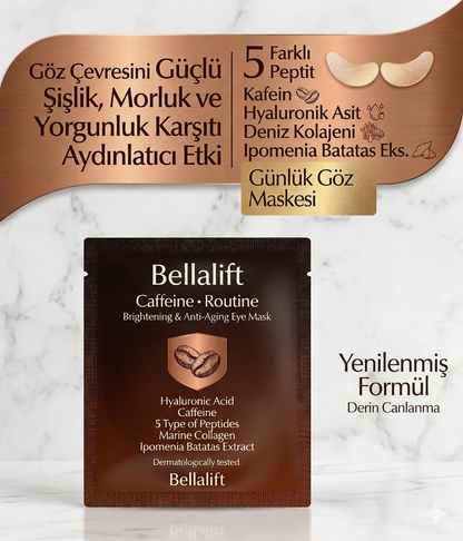 Caffeine Routine Göz Maskesi | Göz Altı Aydınlatıcı, Morluk, Torbalanma ve Yaşlanma Karşıtı