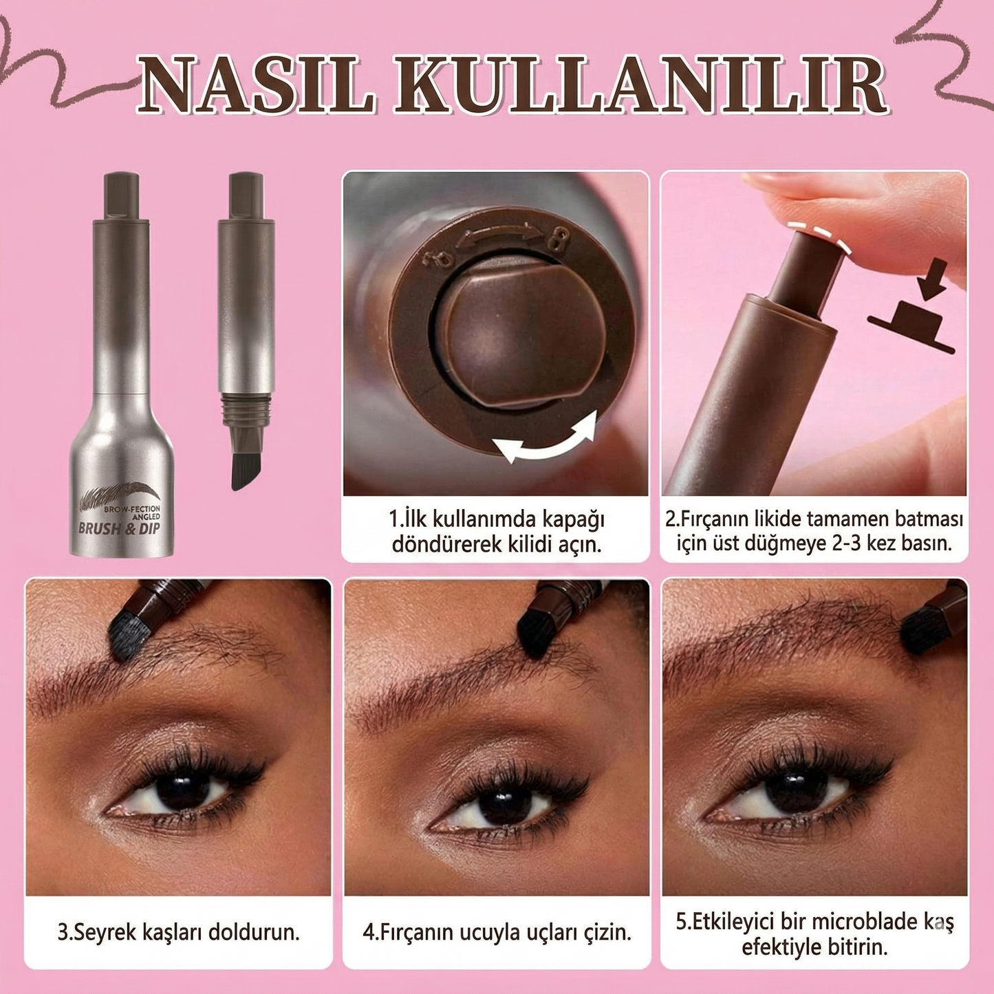Profesyonel Kaş Boyası Seti – Kusursuz Kaşlar